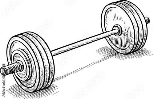 dumbbell isolated on white background
