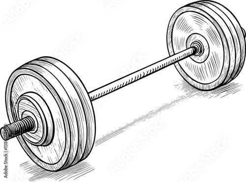 dumbbell isolated on white background