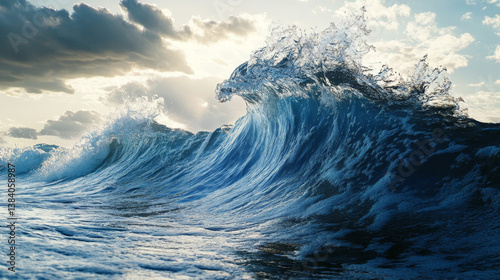 Blue water paper cut waves, sea and ocean ripple. 3d vector papercut empty banners or frames with wavy layers for environment or World Water day. Poster templates for Save the Oceans day 8th June