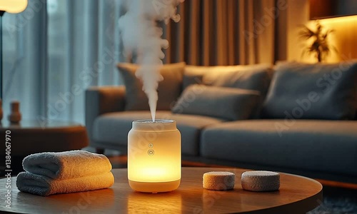 Warm Light Diffuser & Spa Atmosphere: Cozy Home Relaxation