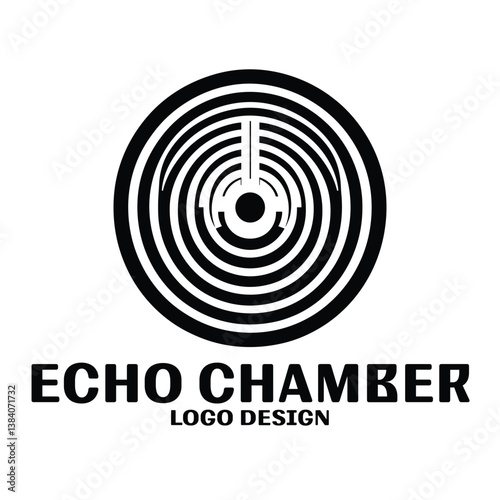 Echo Chamber Vector Logo Design
