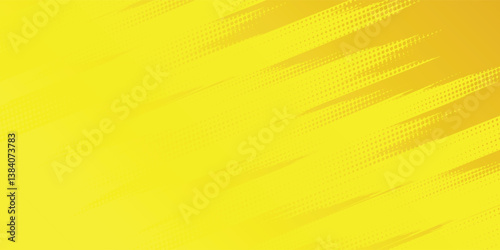 Halftone dots gradient grunge texture background yellow grtadient color pattern. Dot pop art comic sport style vector illustration. vector