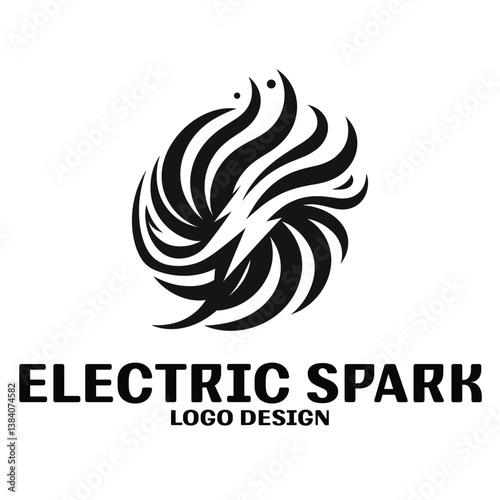 Electric Spark Vector Logo Design