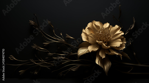 astarte.ai: Baroque Elegance | Ornate Golden Still Life