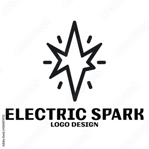 Electric Spark Vector Logo Design