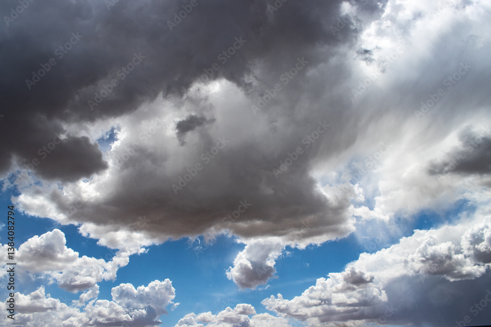 Fototapeta premium storm clouds in the blue sky