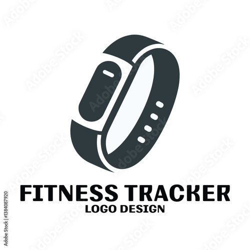 Fitness Tracker Vector Logo Design