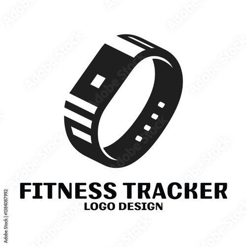 Fitness Tracker Vector Logo Design