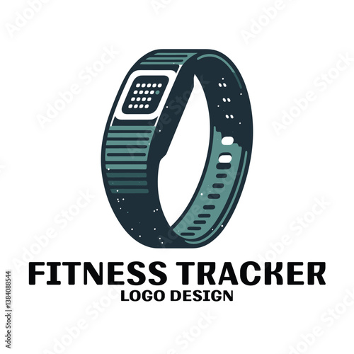 Fitness Tracker Vector Logo Design