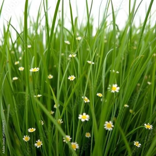 Long grass and flowers