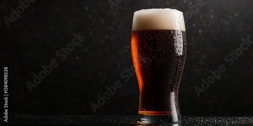 Black beer background