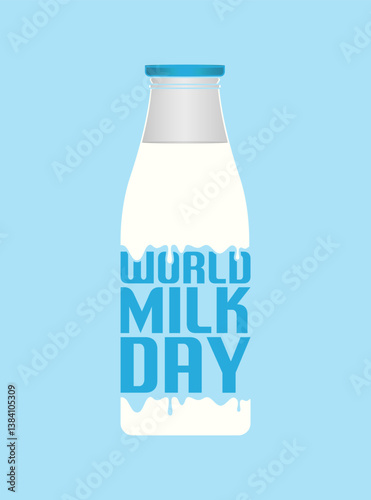 Vector Milk Day Greetings