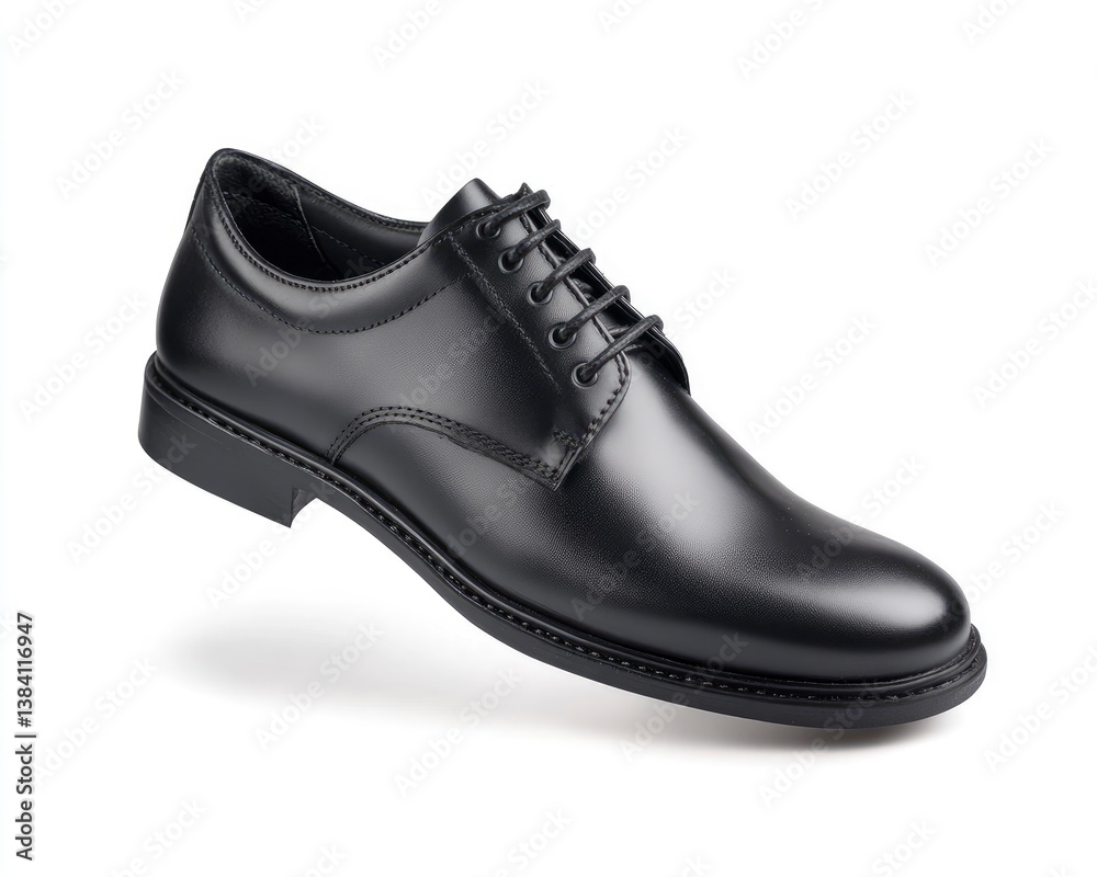 Elegant Black Leather Oxford Shoe for Formal and Professional Occasions Elegant Black Leather Oxford Shoe for Formal and Professional Occasions