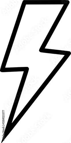 Lightning Bolt Clipart vector illustration