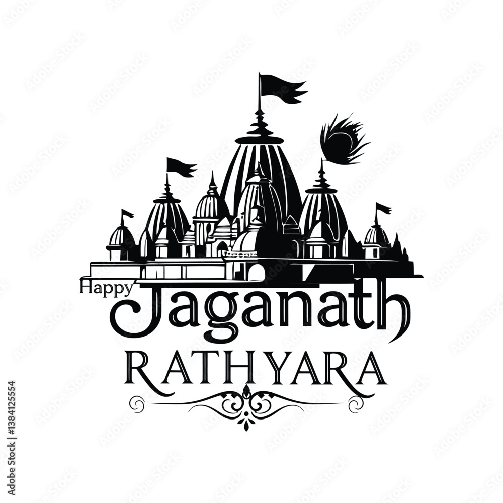Lord Jagannath, Balabhadra and Subhadra on annual Rathayatra festival concept with hand draw lettering Happy Jagannath Rathyatra vector art illustration design with Transparent Background . Lord Jagannath, Balabhadra and Subhadra on annual Rathayatra festival concept with hand draw lettering Happy Jagannath Rathyatra vector art illustration design with Transparent Background .