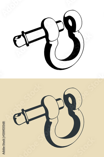 Crosby shackle illustrations