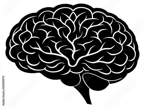 human brain vector illustration