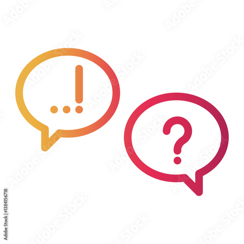 Ask Line Gradient Icon