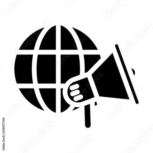 world Solid icon