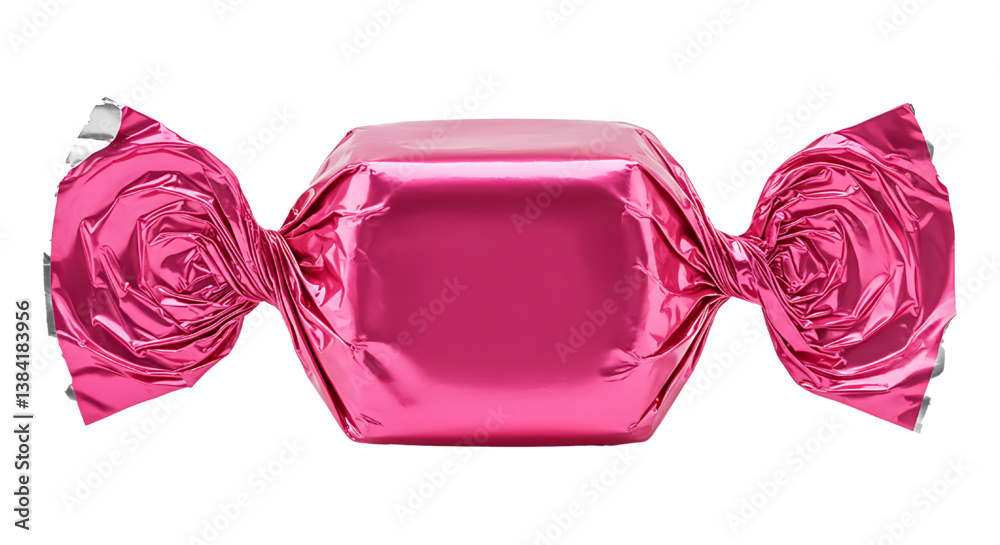 candy wrapped in pink foil isolated on white background
candy wrapped in pink foil isolated on white background