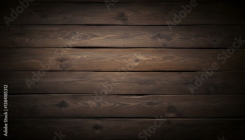 Dark wooden planks, rustic texture, horizontal boards