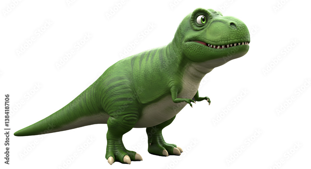 Fototapeta premium Tyrannosau isolated on white background