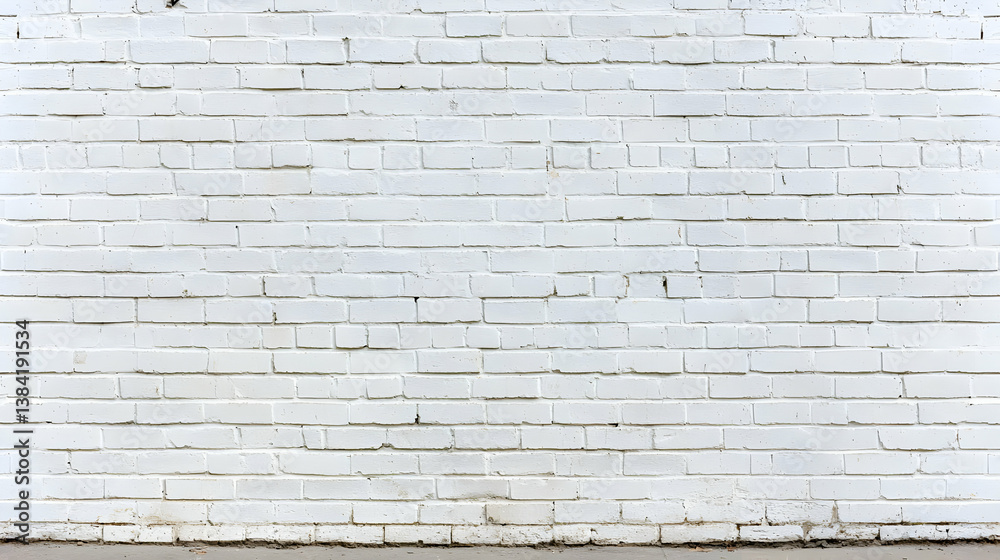 Obraz premium White Brick Wall Texture