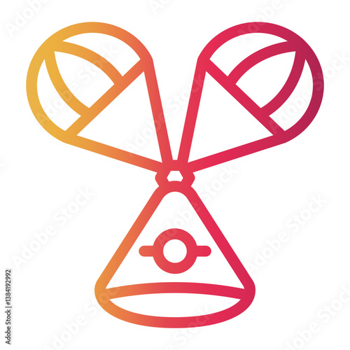 parachute Line Gradient Icon