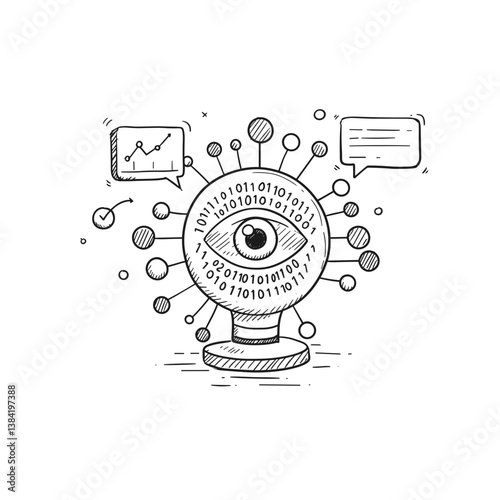 Predictive Analytics representation with eye monitoring data metrics  