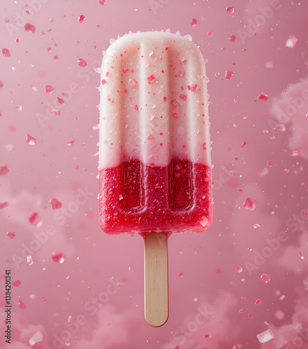 Strawberry Cream Popsicle