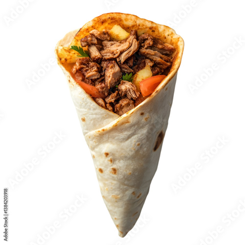 Delicious Pulled Pork Cone Wrap