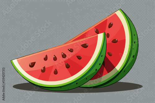 watermelon vector illustration