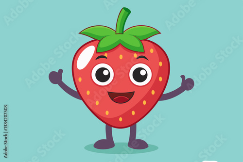 strawberry with a smile