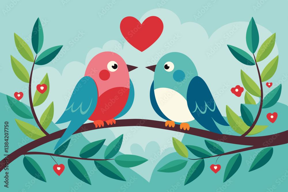 two birds on a branch two birds on a branch