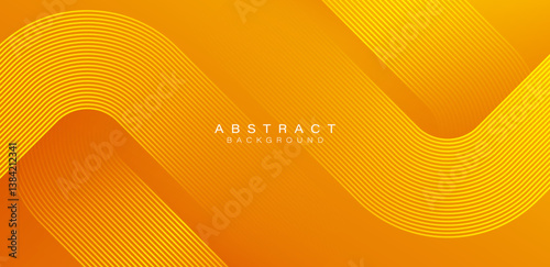 Orange abstract background. Minimal pattern. Vibrant gradient geometric lines. Modern design. Suit for banner, cover, business, flyer, poster, website, brochure, corporate