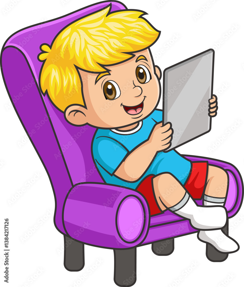 a boy on the sofa while using smartphone a boy on the sofa while using smartphone