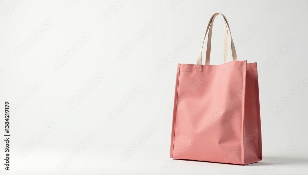 Single reusable fabric shopping bag, white background , grocery bag, background, cotton bag Single reusable fabric shopping bag, white background , grocery bag, background, cotton bag