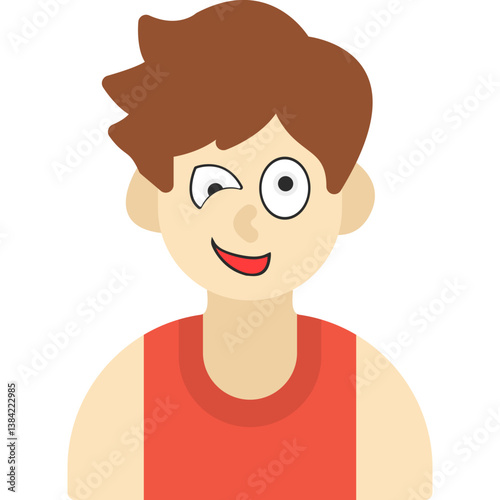 Boy Wink Icon