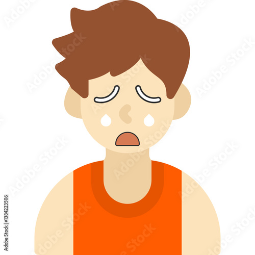 Sweating Boy Icon