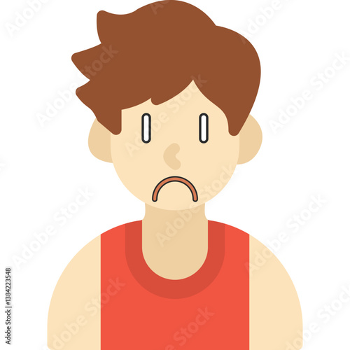 Unhappy Boy Icon