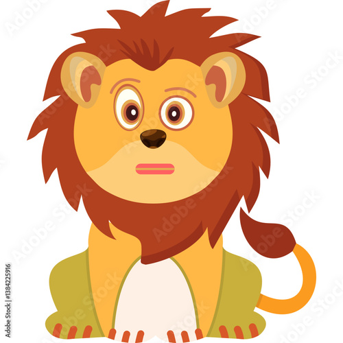 Suspicious Lion Icon