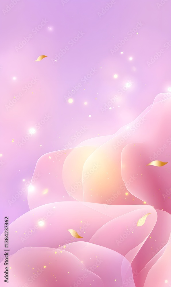 Fototapeta premium A soft pastel gradient background, generation AI 