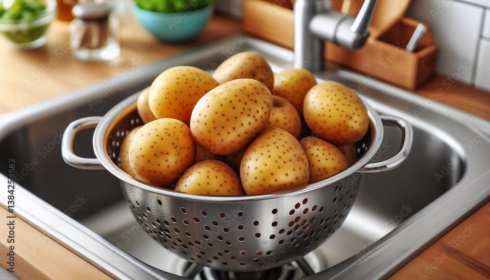 Kartoffeln in einem Sieb Kartoffeln in einem Sieb