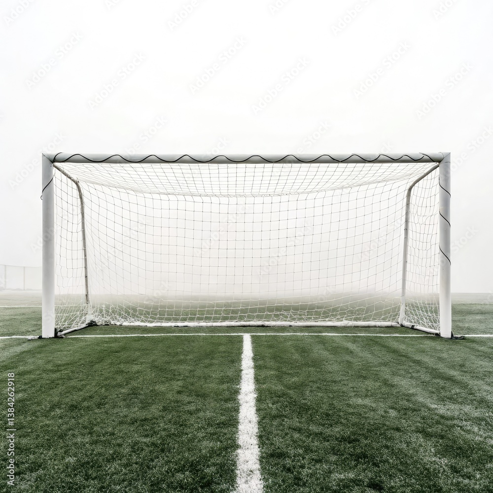 Fototapeta premium soccer field with net