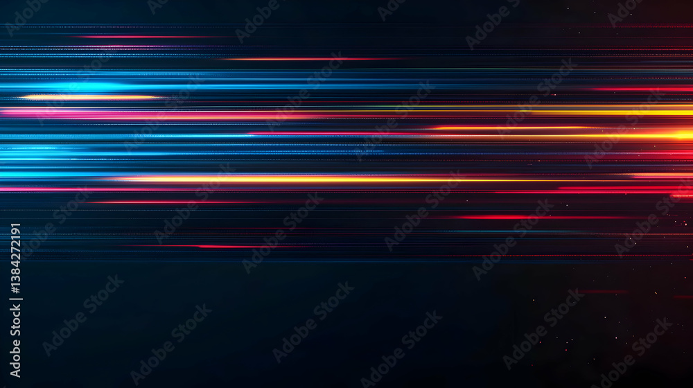 Abstract Colorful Motion Blur Lines Background