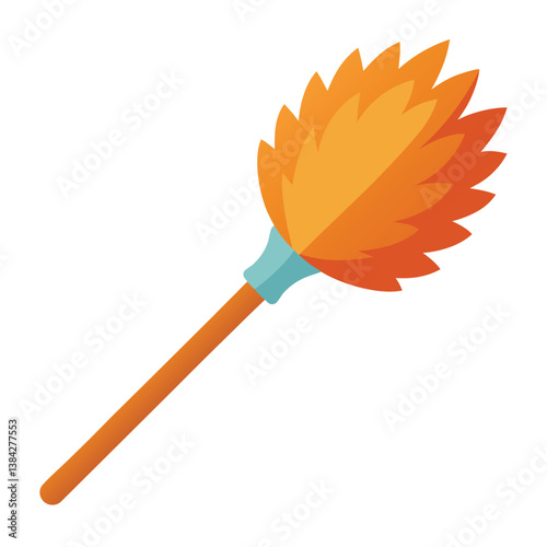 Feather Duster Vector – Cleaning Tool Illustration