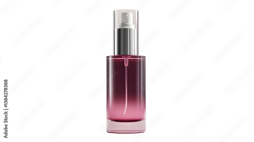 Lotion pump bottle with sleek design skincare beauty product isolated on transparent white background