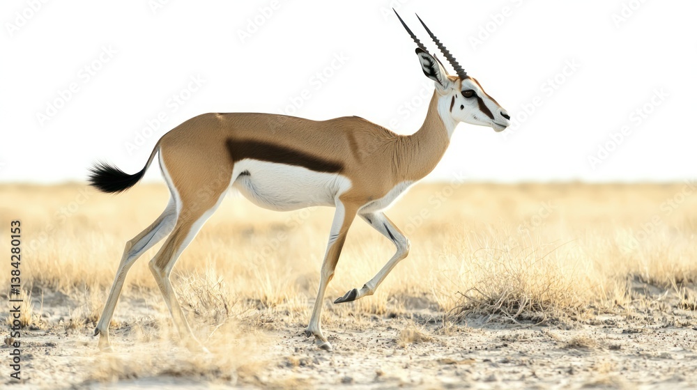Springbok isolated on white background Springbok isolated on white background