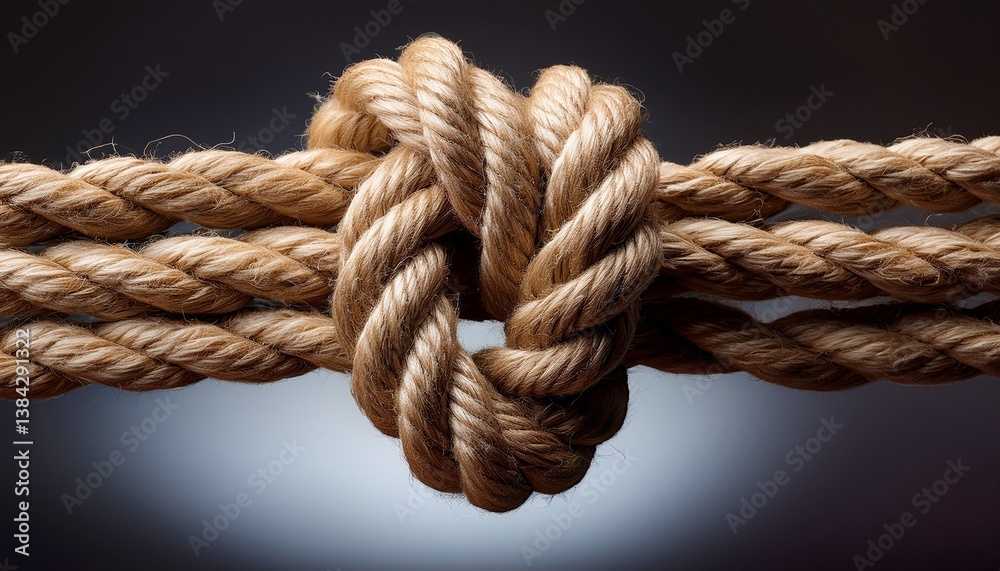 close up of a knot rope close up of a knot rope