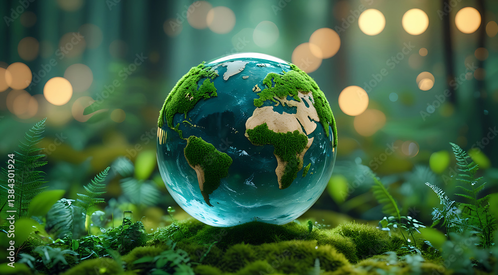 Eco Earth A Sustainable Green Planet Concept in Nature
Eco Earth A Sustainable Green Planet Concept in Nature
